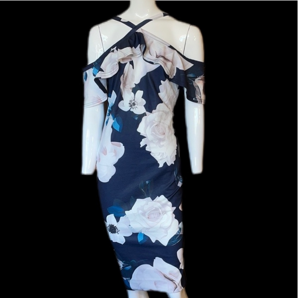 Off the shoulder floral summer dress